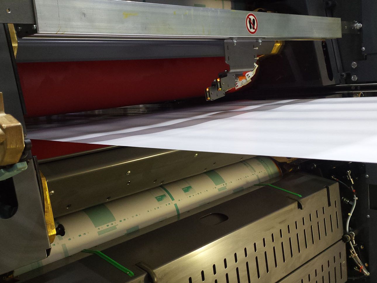 Heatset printing machine