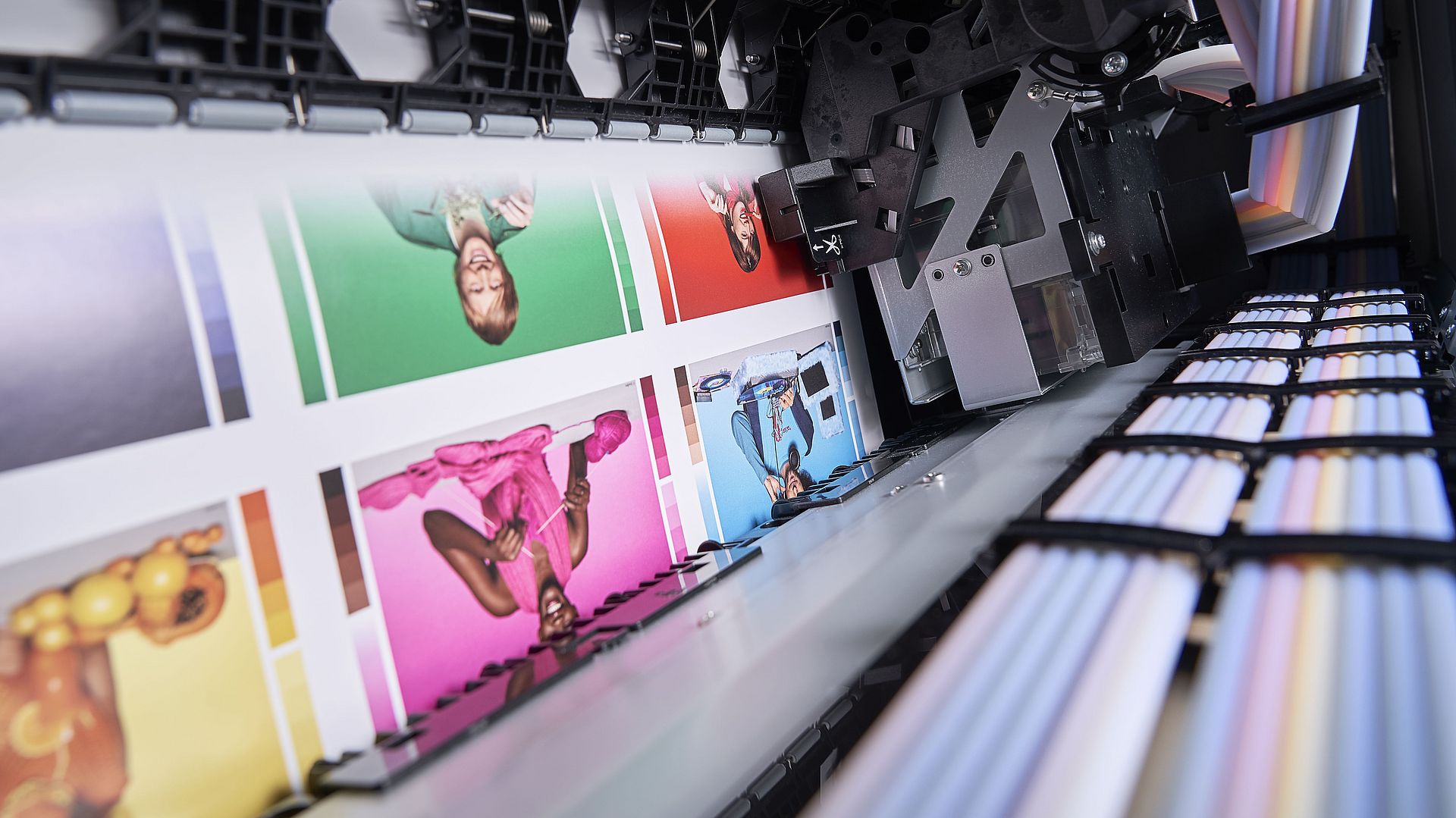 Im Inneren eines Digitaldruckers